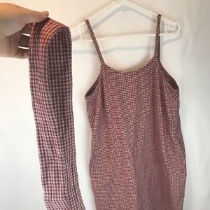 Red Gingham Dress & Matching Headband